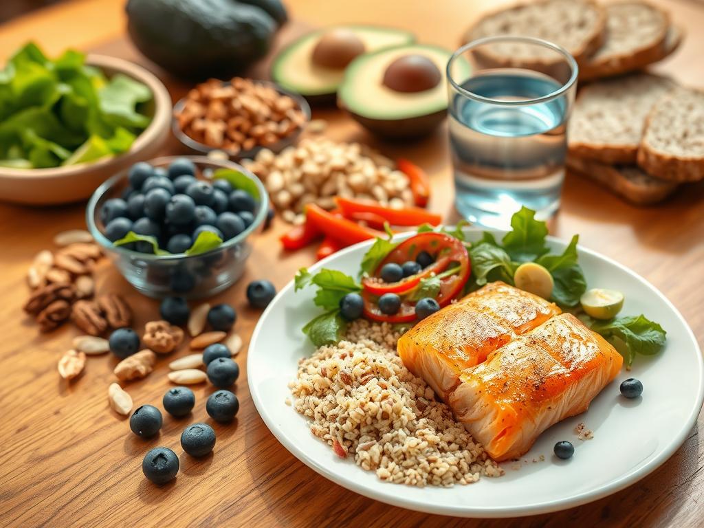 balanced meal components for blood sugar management